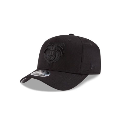 Memphis Grizzlies Gorra | New Era NBA Black On Black Stretch Snap 9fifty Snapback Cap Mexico - Negros
